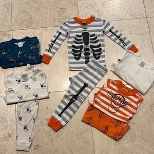 HannaAndersson Long John Pajamas lot.90cm/3yo. 5 sets